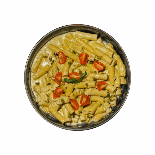 Pâtes poulet pesto