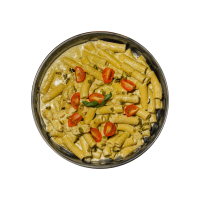 Pâtes poulet pesto